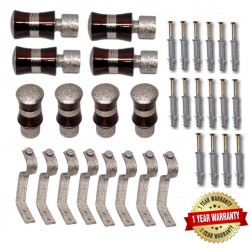 211 Premium Rich Set Of 8 Copper Curtain Brackets