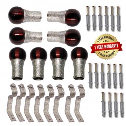 216 Premium Rich Set Of 8 Copper Curtain Brackets
