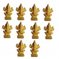 Ganesha Brass Small Statue For Your Pocket | Pack Of 10 Ganesha Brass Small Statue For Your Pocket | Pack Of 10