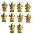 Ganesha Brass Small Statue For Your Pocket | Pack Of 10