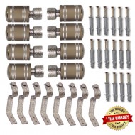 6 Line Rich Set Of 8 Peanut Curtain Brackets