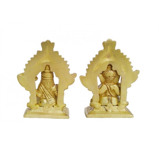 Laxmi Ganesh Brass Sculpture