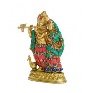 Radha Krishna Standing With Stone Work Radha Krishna Standing With Stone Work