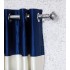 Silver Finish Stainless Steel And Alloy Curtain Finials With Heavy Supports Brackets Set