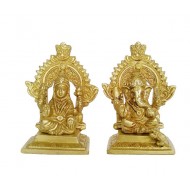 Laxmi Ganesh Brass Sculpture Laxmi Ganesh Brass Sculpture