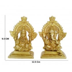 Laxmi Ganesh Brass Sculpture