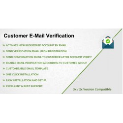 Customer E-Mail Verification for OpenCart 3x