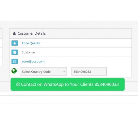 Country Code Pro with WhatsApp button for OpenCart3x