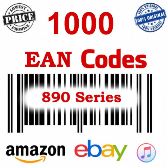UPC-EAN Bar-Code for Amazon India, Ebay, Flipkart, Amazon USA, 100% Genuine