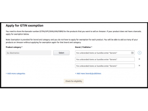 How to request an Amazon GTIN exemption