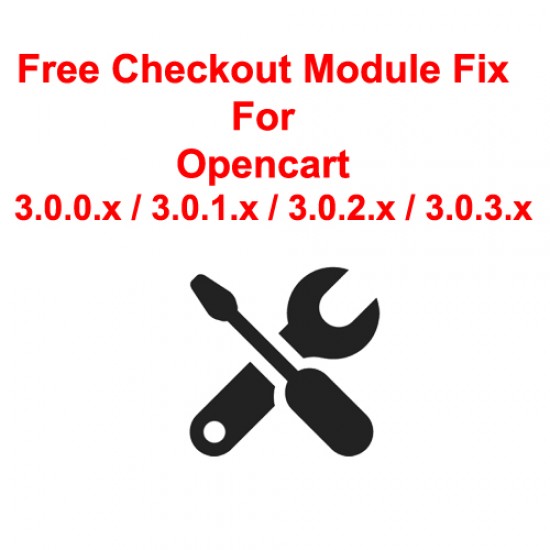 Free Checkout Module Fix For Opencart 3.0.x