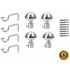 Silver Finish Stainless Steel And Alloy Curtain Finials With Heavy Supports Brackets Set